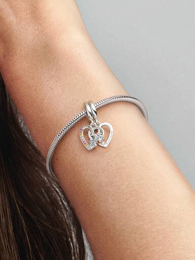 Visací přívěsek Srdce přátelství s rozdělenými dílky puzzle