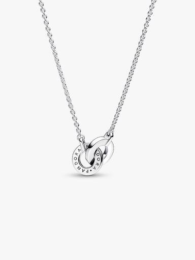 Náhrdelník s náhrdelníkovým přívěskem Pandora Signature Propletená pavé