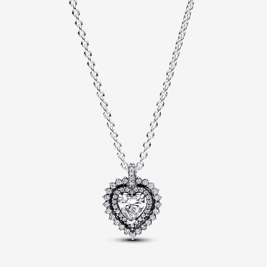 Náhrdelník s náhrdelníkovým přívěskem Třpytivá aureola srdce image number 0