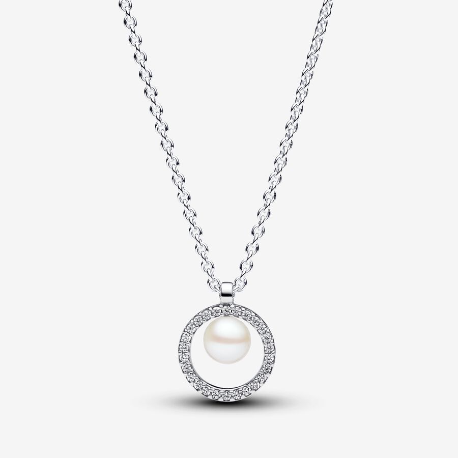 Krátký náhrdelník Sladkovodní kultivovaná perla a pavé image number 0