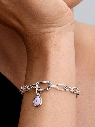 Mini visací přívěsek Amulet proti uhranutí ke gravírování a se sklem Murano