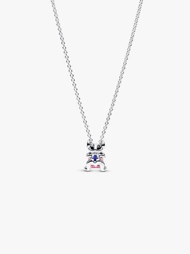 Krátký náhrdelník Růžový Disney Stitch
