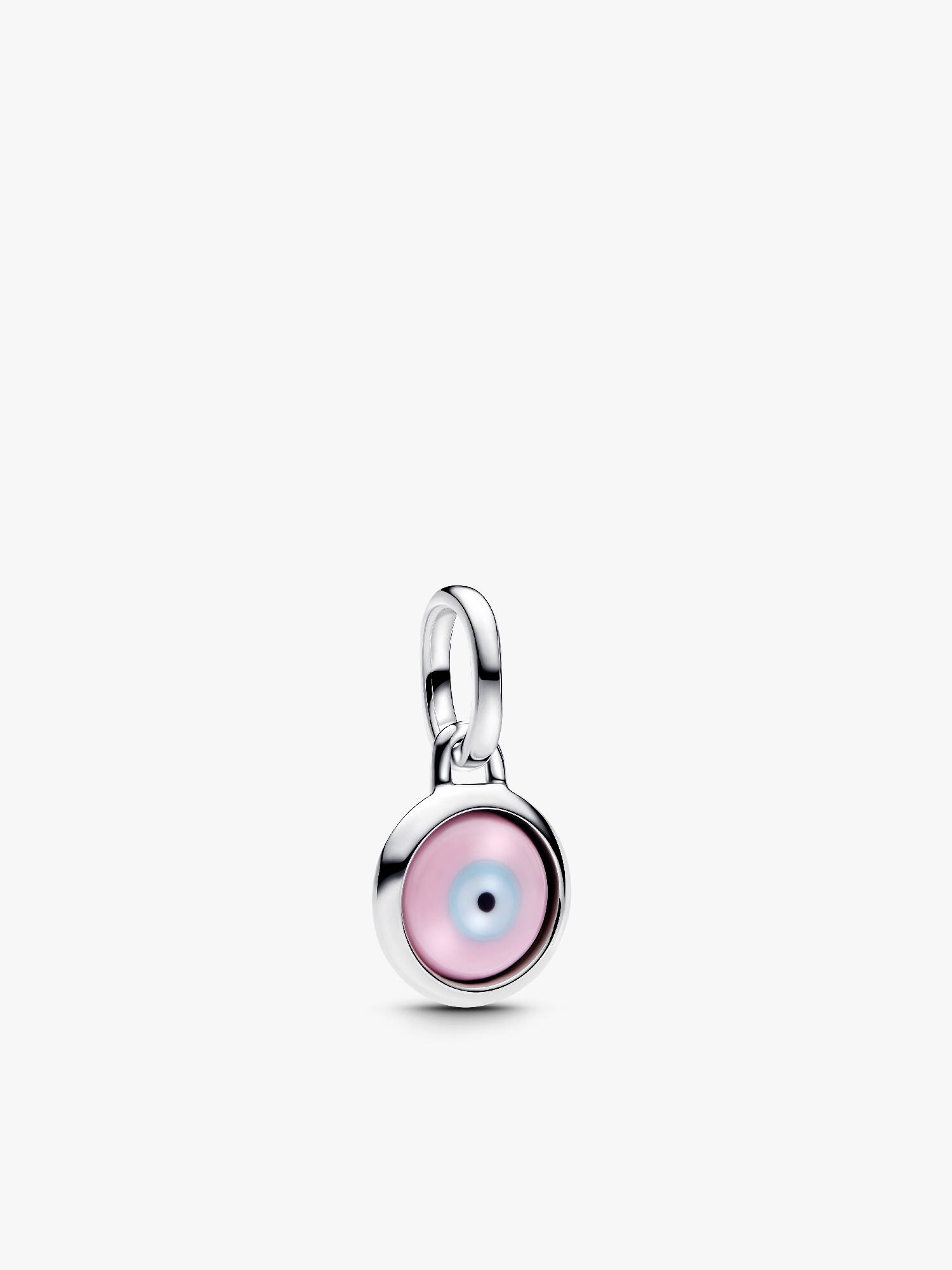 Mini visací přívěsek Amulet proti uhranutí ke gravírování a se sklem Murano