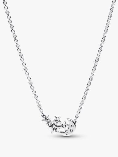 Krátký náhrdelník Třpytivý měsíc a hvězdy