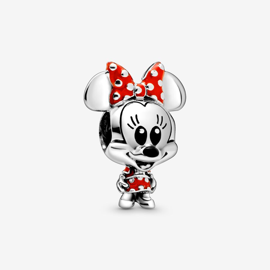 Přívěsek Disney myška Minnie s puntíkovanými šaty a mašlí image number 0