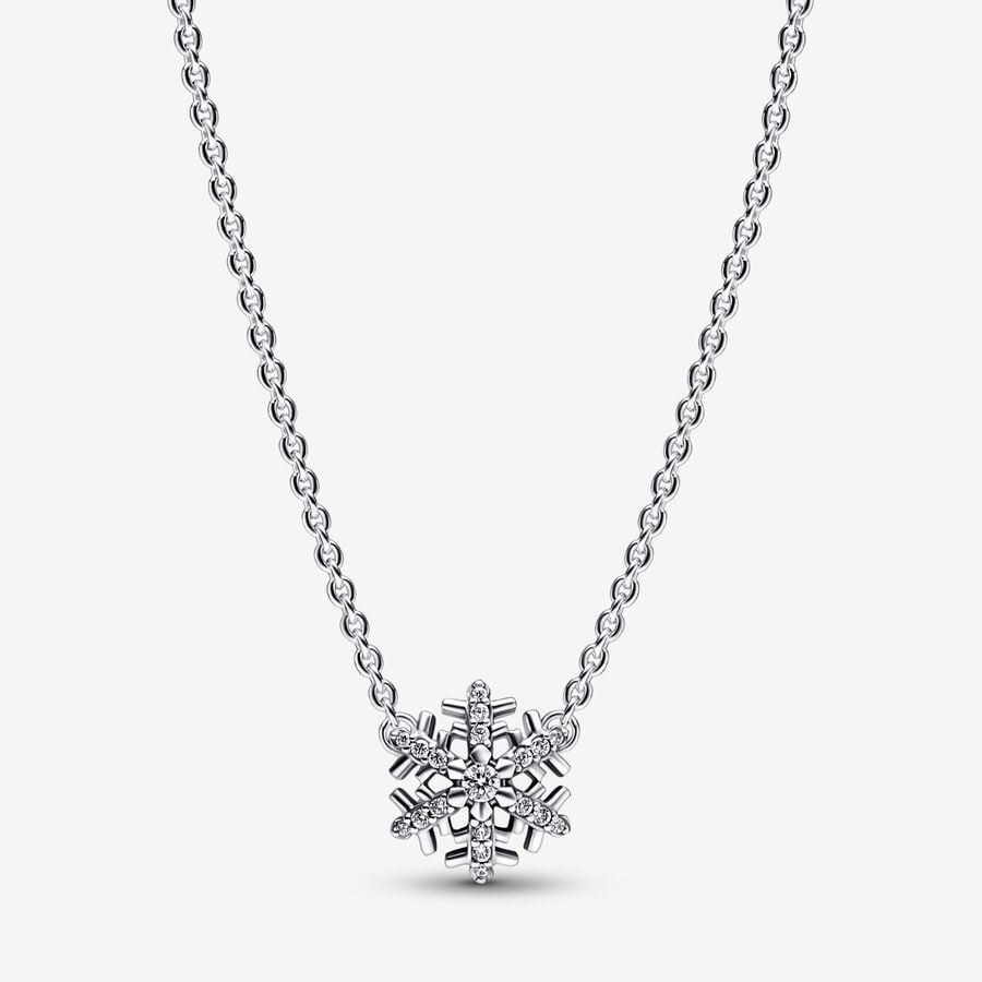 Náhrdelník s náhrdelníkovým přívěskem Třpytivá sněhová vločka image number 0