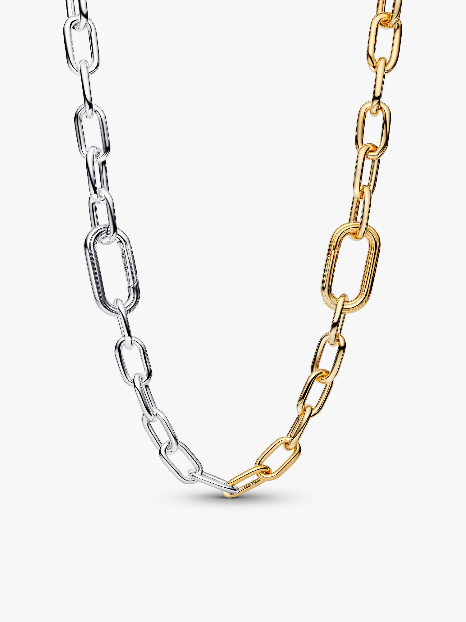Dvoubarevný článkový řetízkový náhrdelník
