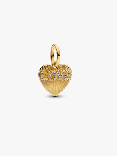 Visací přívěsek Srdce s nápisem Love určené ke gravírování
