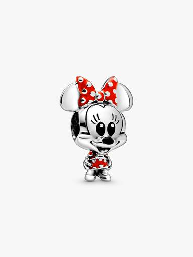 Přívěsek Disney myška Minnie s puntíkovanými šaty a mašlí