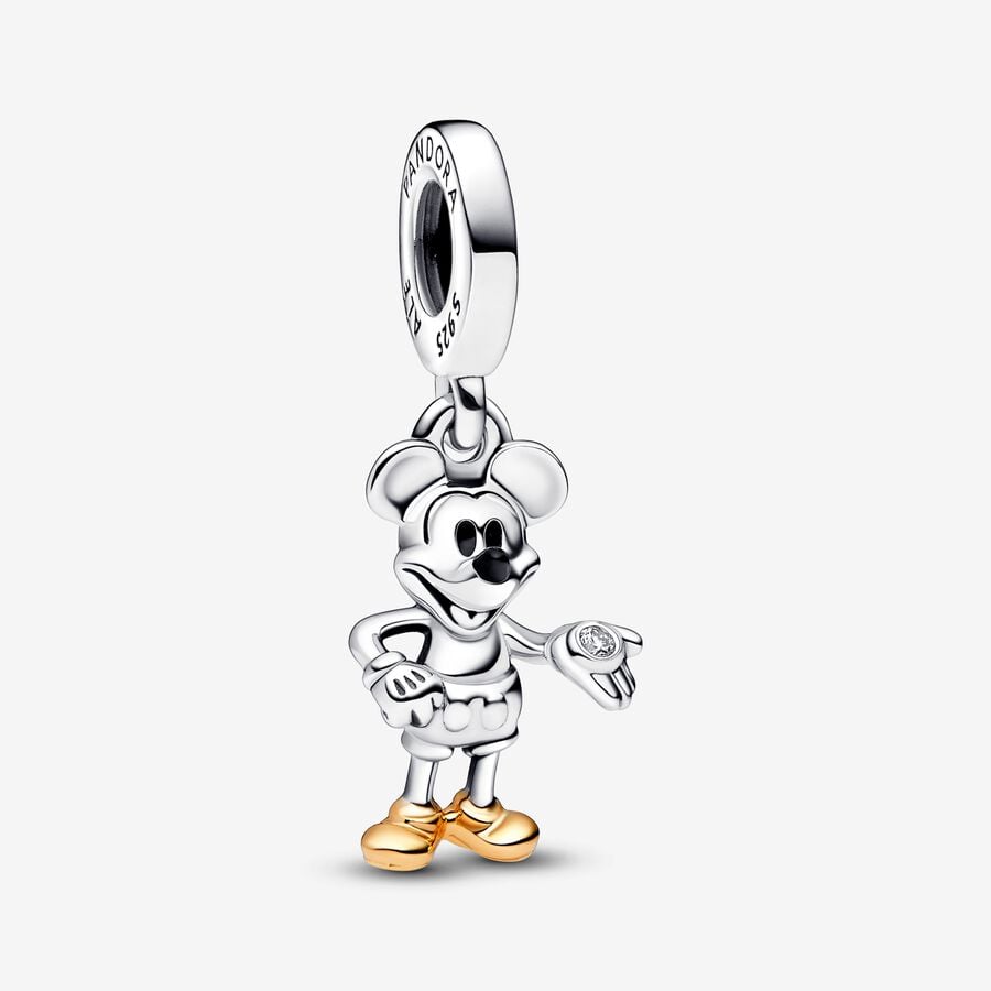 Visací přívěsek Disney 100. výročí, diamant, vyrobený v laboratoři, Mickey Mouse image number 0