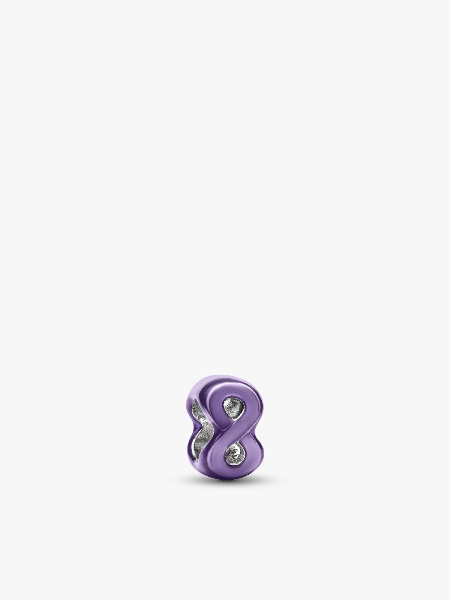 Minipřívěsek Fialový symbol nekonečna