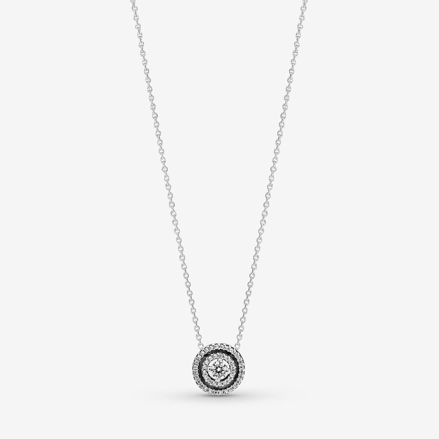 Krátký náhrdelník Třpytivá dvojitá aureola image number 0