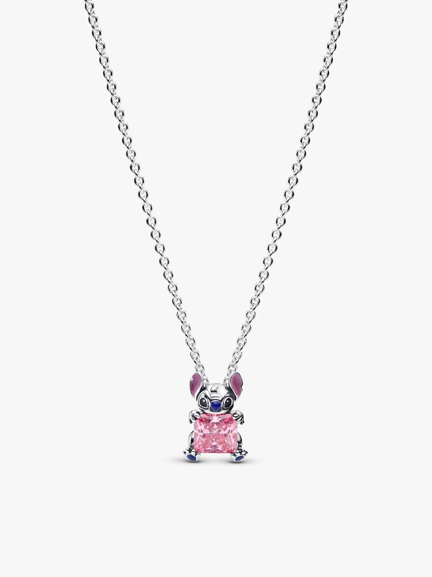 Krátký náhrdelník Růžový Disney Stitch