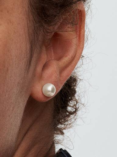 Peckové náušnice Sladkovodní kultivovaná perla 7 mm