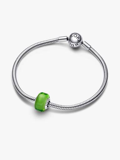 Mini přívěsek ze zeleného Murano skla