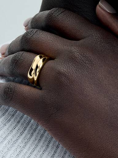 Skládací prsteny s organickým tvarem