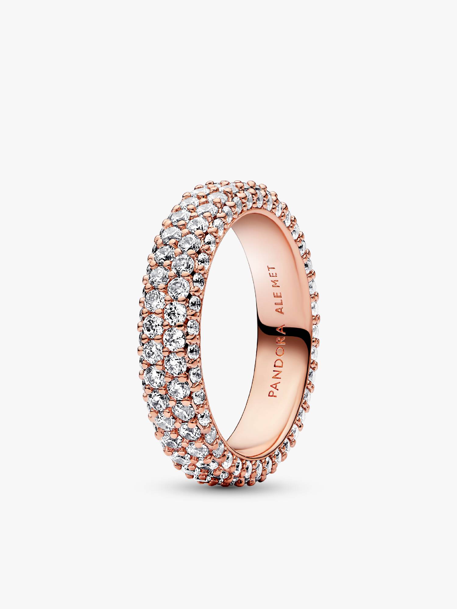 Prsten Pandora Timeless se dvěma řadami pavé