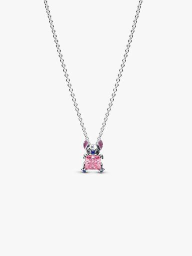Krátký náhrdelník Růžový Disney Stitch