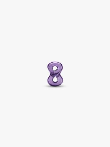 Minipřívěsek Fialový symbol nekonečna